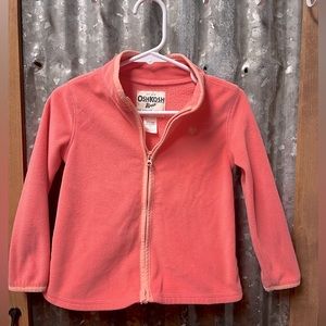 OshKosh B’gosh - Girls, Toddler, Peach 3T Fleece Jacket